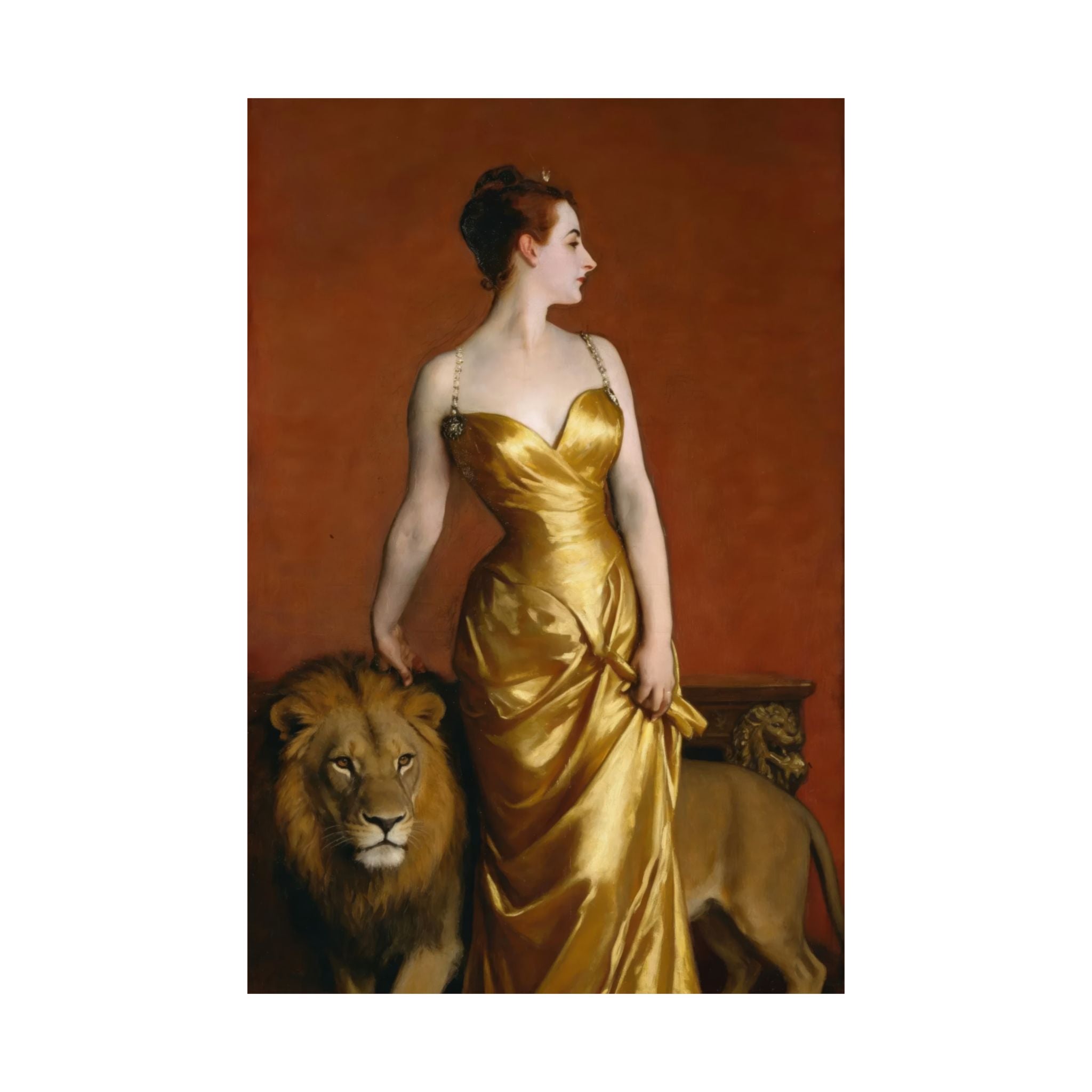 Leo Zodiac Art Print - Madame X Reimagined - Vertical Poster