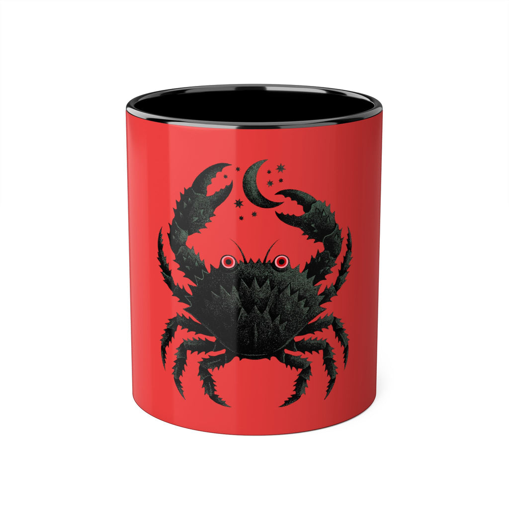 Cancer Zodiac Sign Illustrated Mug | Astrology 11oz Coffee Mug | Horoscope Art Mug