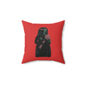 Virgo Gothic Pillow | Faux Suede Square Pillow