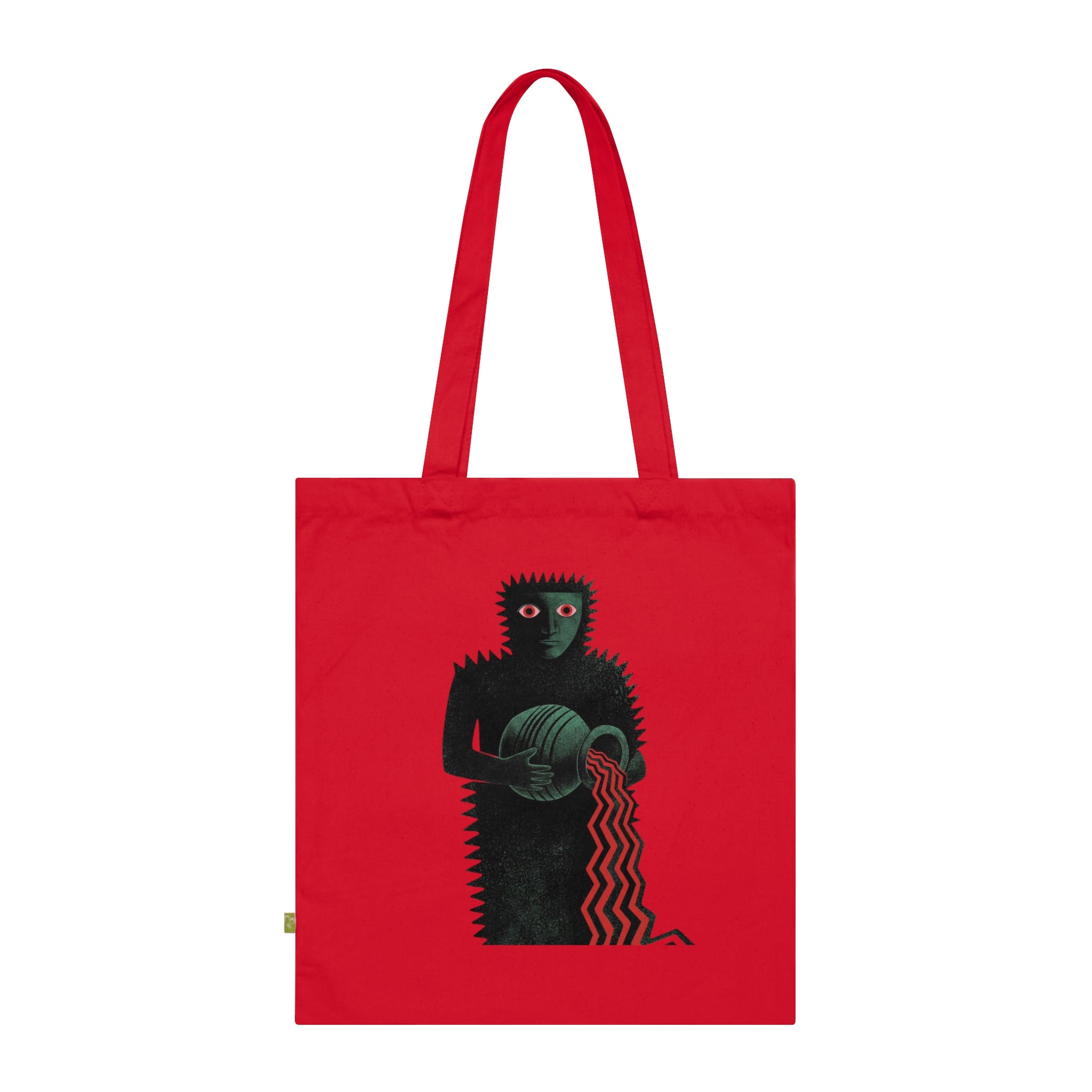 Aquarius Shadow Water Bearer - Gothic Organic Cotton Tote Bag