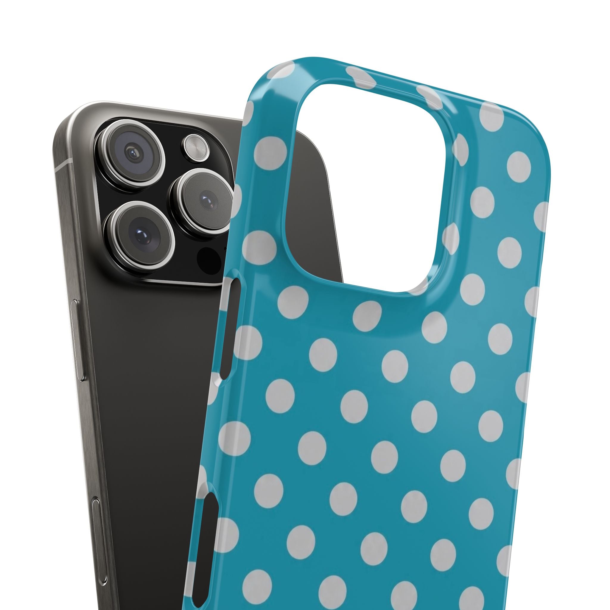 Blue Grotto Polka Dot Phone Case