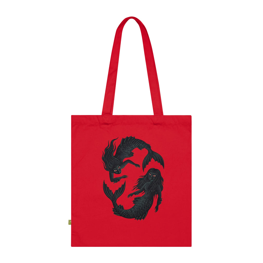 Pisces Mermaids - Gothic Organic Cotton Tote Bag
