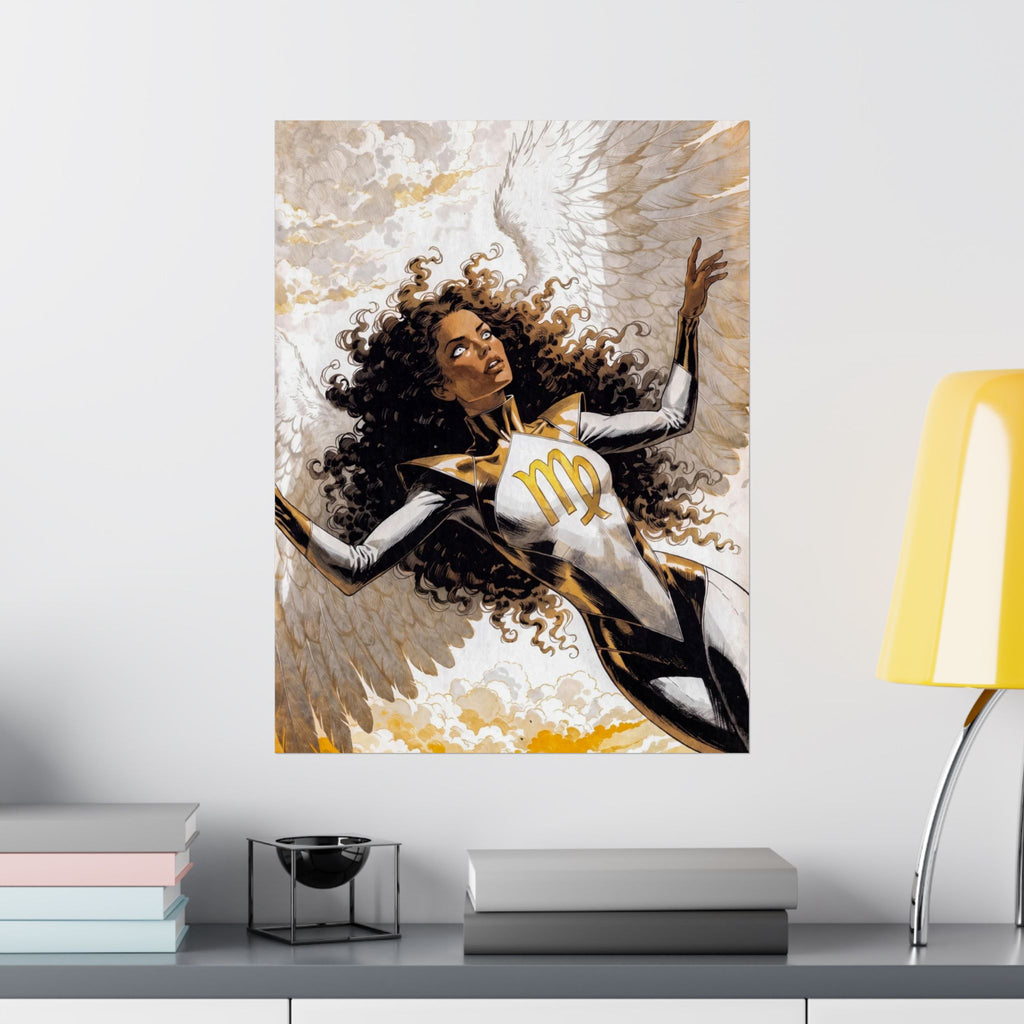 Virgo Superhero Art Print
