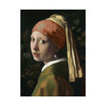 Taurus Zodiac Art Print - Girl with a Pearl Earring Reimagined - Vertical Poster
