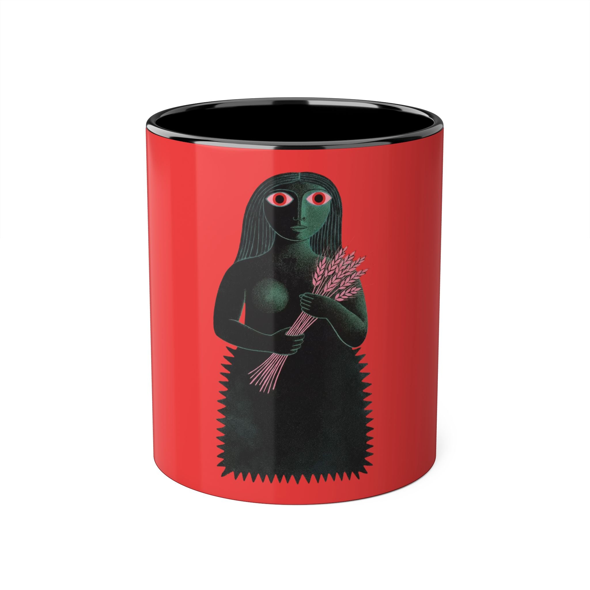 Virgo Zodiac Sign Illustrated Mug | Astrology 11oz Coffee Mug | Horoscope Art Mug