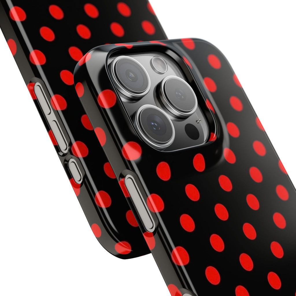 Black Widow Polka Dot Phone Case
