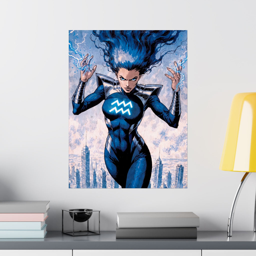 Aquarius Superhero Art Print