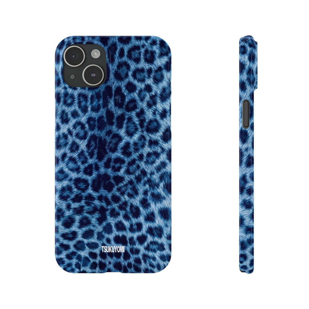Blue Leopard Phone Case