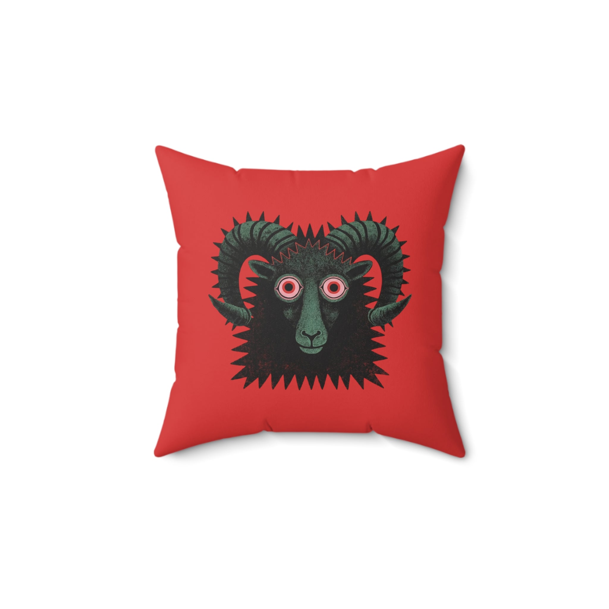 Aries Gothic Pillow | Faux Suede Square Pillow