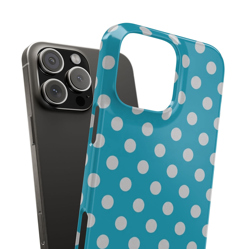 Blue Grotto Polka Dot Phone Case