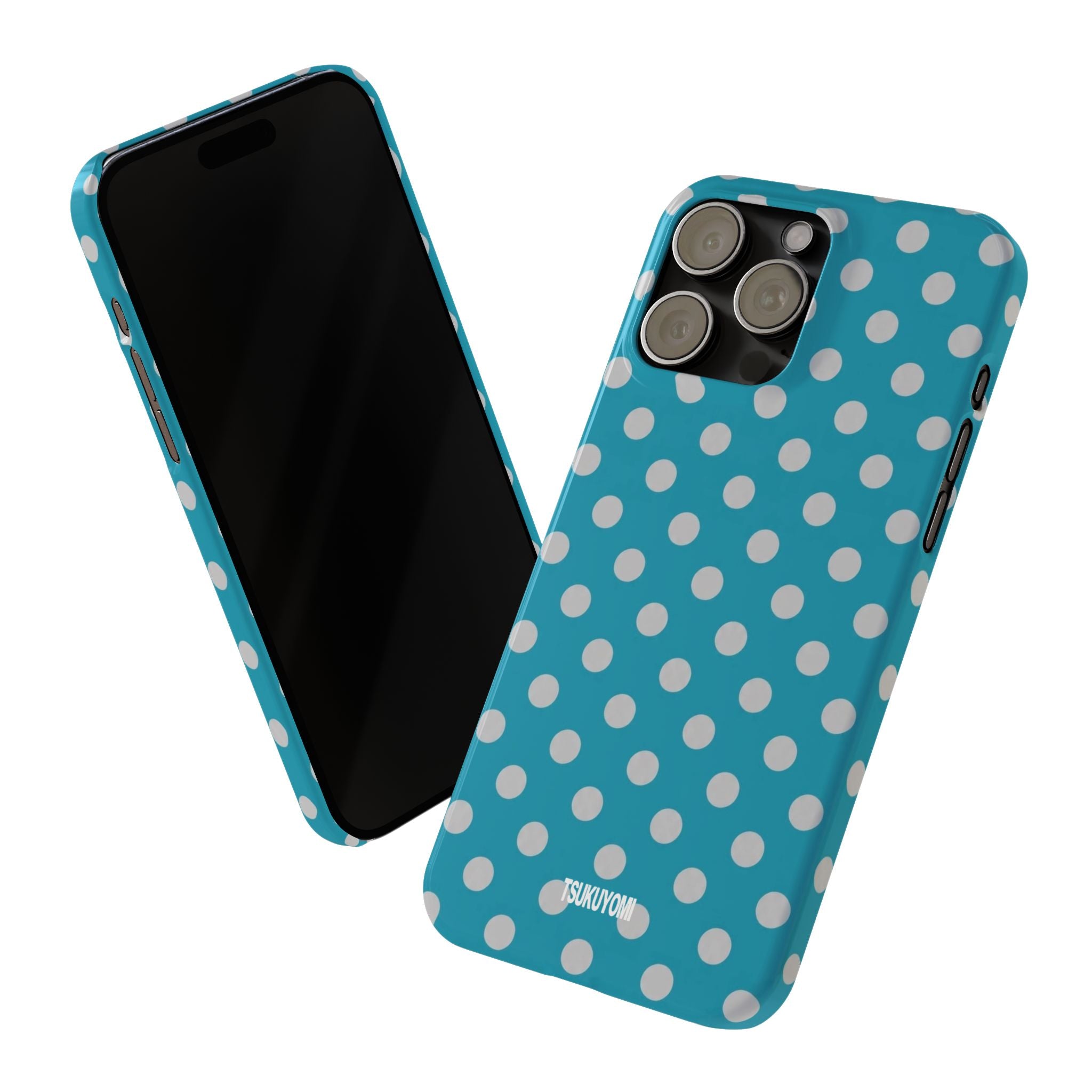 Blue Grotto Polka Dot Phone Case