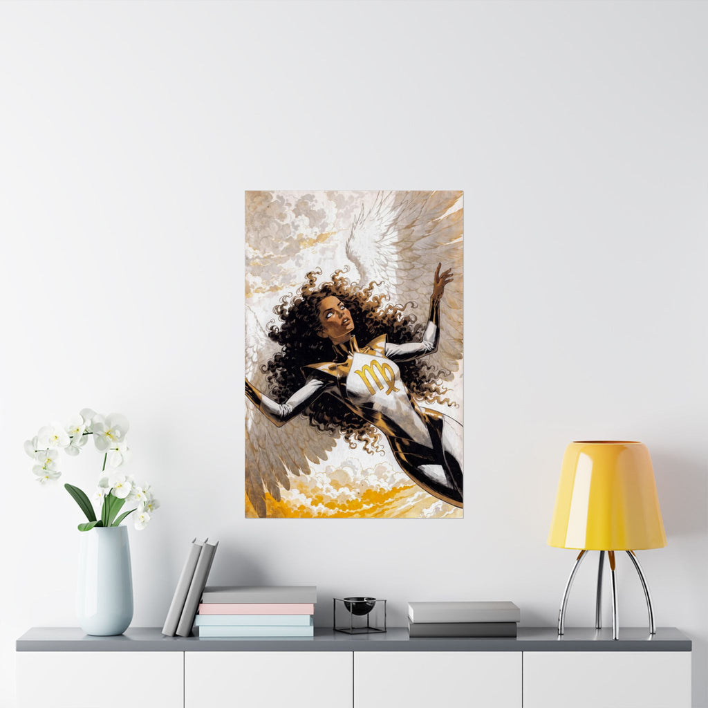 Virgo Superhero Art Print