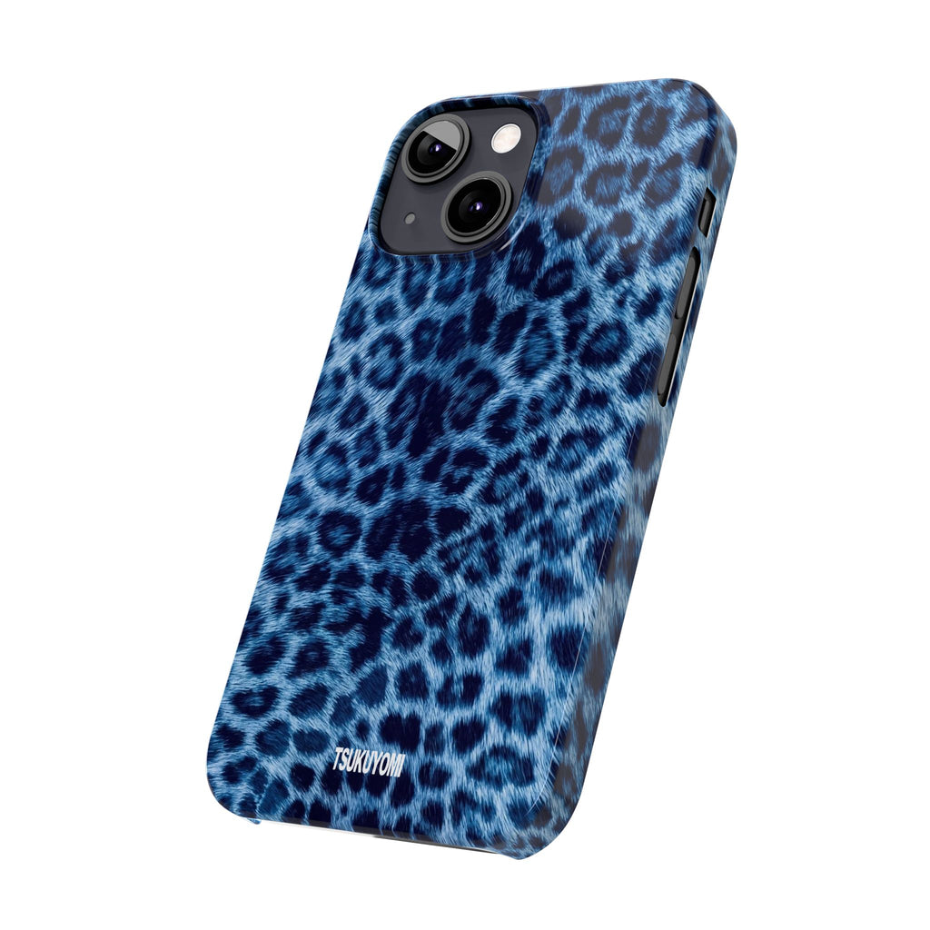 Blue Leopard Phone Case