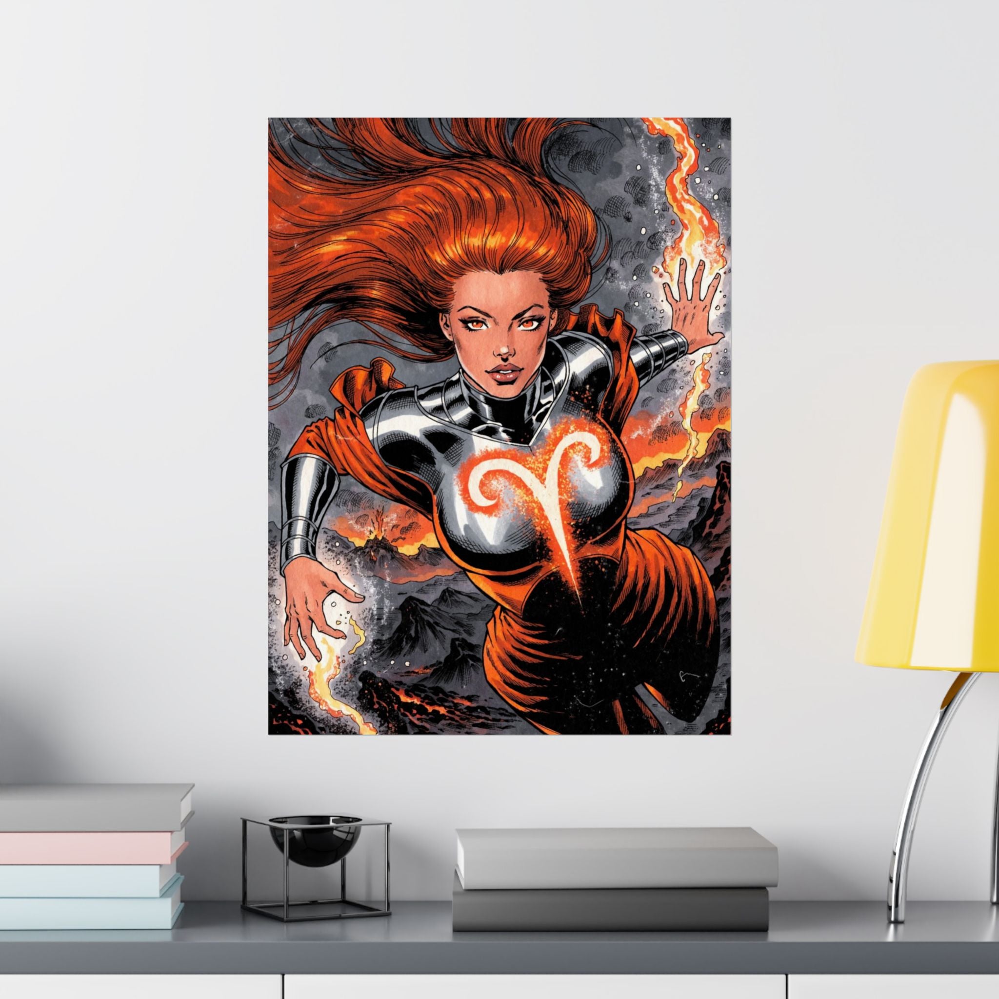 Aries Superhero Art Print