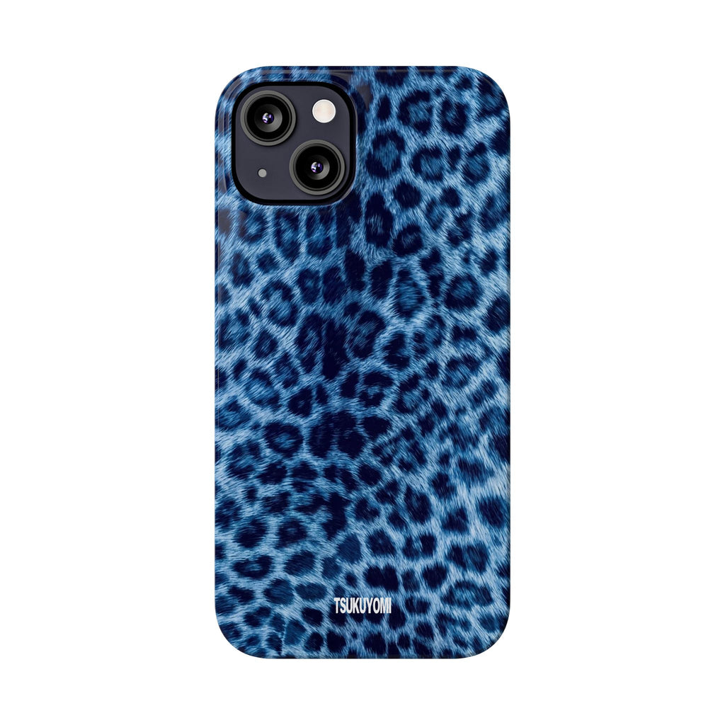 Blue Leopard Phone Case