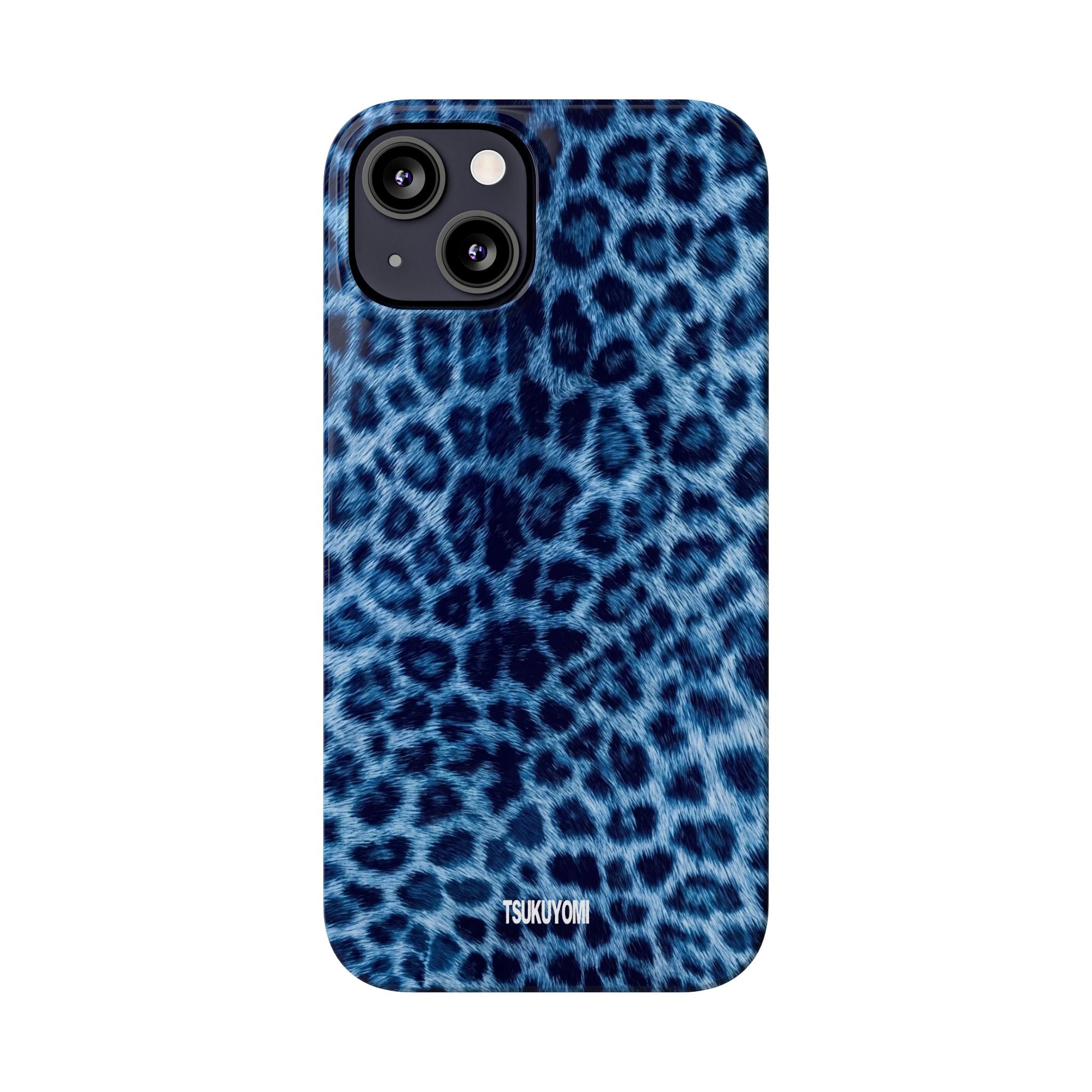 Blue Leopard Phone Case