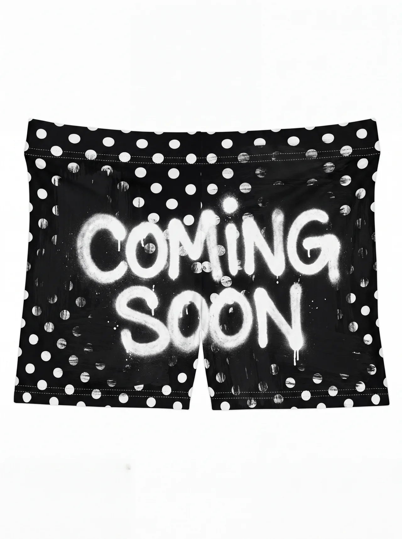 Black & White Polka Dot Mini Shorts